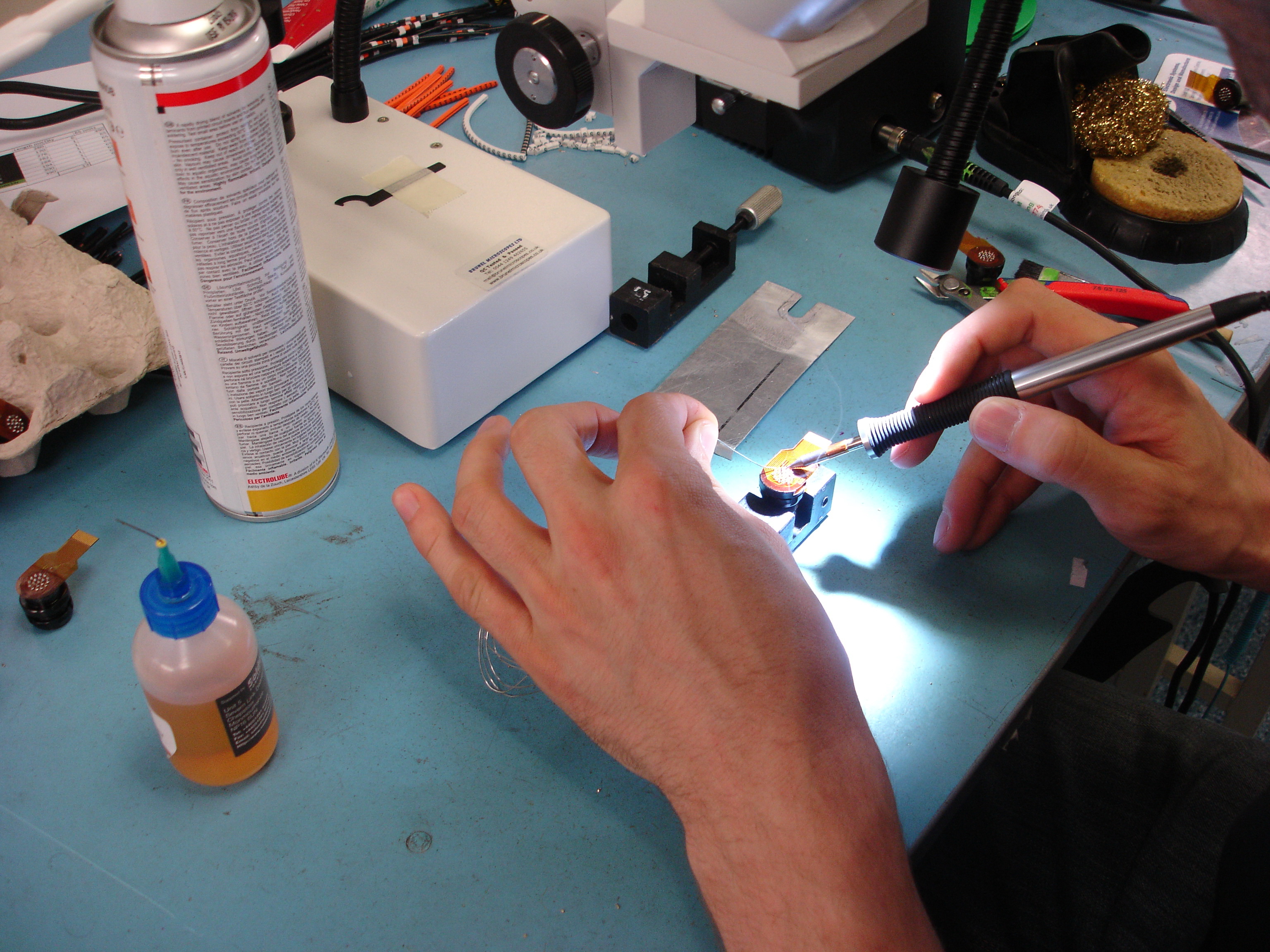 Fine work using microscopes Fine work using microscopes